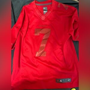 Mens San Francisco 49ers Colin Kaepernick Nike Red Drenched Limited Jersey